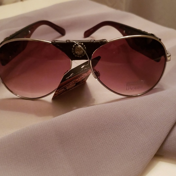 Aviator Sunglasses by Montana West Black Silver - Picture 3 of 3